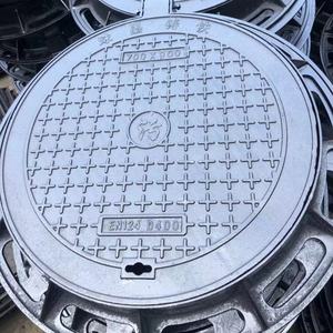 맞춤형 연성 철제 맨홀 뚜껑 단조 원형 패턴 맨홀 뚜껑 하수도 주조용 - Product Image 5