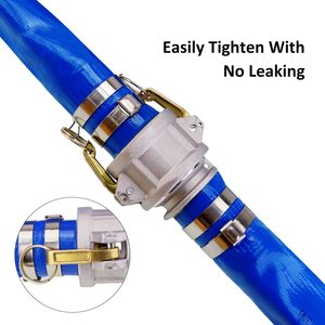 Tuyau flexible en plastique léger de décharge de l'eau de LayFlat d'irrigation tuyau de PVC de 4 barres - Product Image 2