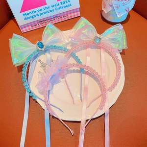 Cerchietto con fiocco a corona da ragazza versione coreana Super fata carino stile <span class=keywords><strong>principessa</strong></span> - Product Image 3