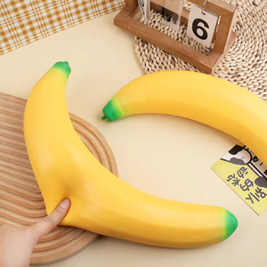 Jouet anti-stress en forme de calmar banane, mignon et moelleux, à remontée lente, en TPR, pour soulager le stress - Product Image 6