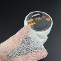 Maille PVA pour la pêche à la carpe, 5m, recharge pour appâts et leurres, trois tailles