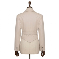 Blazer pour femme en véritable peau de mouton blanc cassé, écologique, anti-plis, col ouvert, uni, automne, court, asymétrique, ourlet pointu