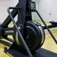 Machine de ski à résistance à l'air électrique commerciale, équipement d'entraînement cardio premium, accessoire en alliage d'aluminium