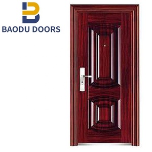 Puerta de acero de seguridad <span class=keywords><strong>Fot</strong></span> casas interior casa moderna puerta de entrada diseño doble puerta de seguridad de acero de alta calidad - Product Image 4
