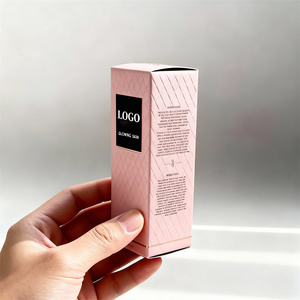 Boîte en papier portable imprimée avec motif charmant pour crème <span class=keywords><strong>visage</strong></span>, avec emballage gaufré doré et doublure en éponge - Product Image 3