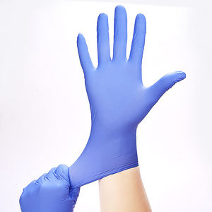 Guantes de nitrilo de 6 mil, negros y azules, sin látex, con puntas de los dedos texturizadas, sin polvo, sin silicona, personalizables, desechables, para belleza - Product Image 5