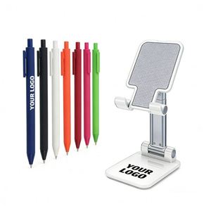 Stylo bille publicitaire personnalisé en gros avec logo imprimé – Cadeau d'entreprise, promotionnel, scolaire, tactile pour mobile, en plastique - Product Image 1