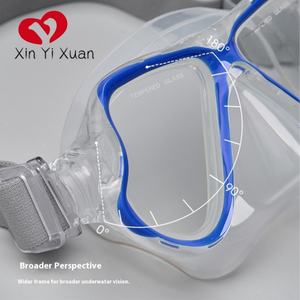 Máscara de Buceo de Silicona con Visión Panorámica Antivaho, Ajustable e Impermeable, con Tubo de Respiración Seco para Buceo - Product Image 4