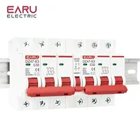 Disjoncteur de Verrouillage Manuel à Double Alimentation pour Rail Din, 1P + 1P 2P + 2P 3P + 3P 4P + 4P MTS, MCB