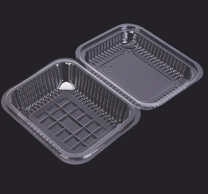 Tốt nhất bán vỏ sò thực phẩm <span class=keywords><strong>container</strong></span> rõ ràng thân thiện với môi Pet vỏ sò nhựa thực phẩm dùng một lần món tráng miệng <span class=keywords><strong>container</strong></span> với nắp - Product Image 6