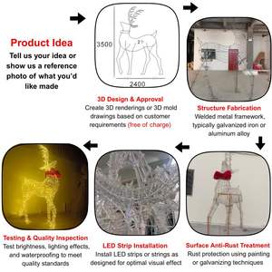 Gigantische <span class=keywords><strong>Outdoor</strong></span> Led Verlichte 3d Kerstversieringen Boom Peperkoek Snoep Tomas Trein Motief Lichte Kerstversiering - Product Image 6