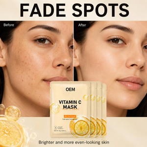 Mascarilla <span class=keywords><strong>Facial</strong></span> Blanqueadora con Vitamina C al por Mayor, <span class=keywords><strong>Precio</strong></span> de Proveedor, Antioxidante, Iluminadora, Reduce <span class=keywords><strong>Manchas</strong></span> Oscuras, Hidratante - Product Image 2