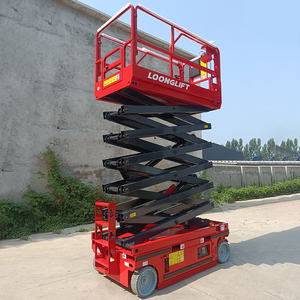 Plataforma de Trabajo Aérea de 12m 14m, Elevador de Tijera Eléctrico, Elevador de Tijera de 19 pies en Venta - Product Image 4