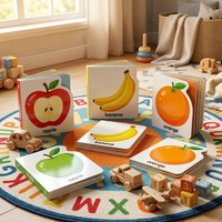 Livre cartonné personnalisé découpé sur mesure pour tout-petits et enfants, éducatif, avec pelliculage brillant, impression de livres cartonnés personnalisés pour enfants