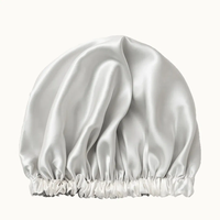 Bonnet de nuit en soie de mûrier 100 % 22 Momme pour femme, bonnet de sommeil en soie avec emballage personnalisé OEKO-TEX, turban en soie
