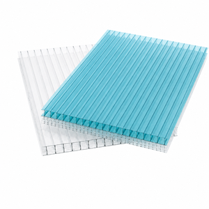 Plaque <span class=keywords><strong>alvéolaire</strong></span> en <span class=keywords><strong>polycarbonate</strong></span> BAKWAY avec revêtement UV, 8 mm, 12 mm, transparente, verte, multicouche, pour projets de panneaux de toiture et de auvents - Product Image 2