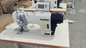 Nouvelle machine à coudre à <span class=keywords><strong>double</strong></span> aiguille informatisée Brother T-8752D, machine à point noué à <span class=keywords><strong>double</strong></span> aiguille 8752 avec grand crochet - Product Image 4