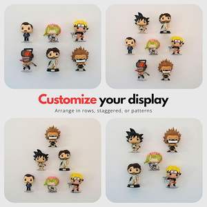 Étagère murale moderne en plastique adhésif à plusieurs niveaux pour figurines, support léger pour figurines d'<span class=keywords><strong>action</strong></span>, étagère facile à monter - Product Image 4