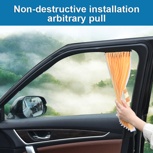 Cortina Magnética para Ventanas <span class=keywords><strong>de</strong></span> Automóviles, Popular, Universal, con Protección Solar, Bloqueo Automático, Retráctil - Product Image 3