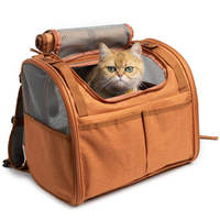 Sac à dos pour chat Oxford personnalisé en usine, portable, pliable, léger, grand espace, respirant, avec fenêtre de visualisation