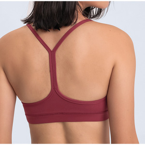 Soutien-gorge de sport pour femme, nouvelle collection automne-hiver 2023, soutien-gorge de <span class=keywords><strong>yoga</strong></span> nude, bretelles en Y, dos élégant, maintien optimal, anti-chocs, pour le fitness et l'exercice - Product Image 6