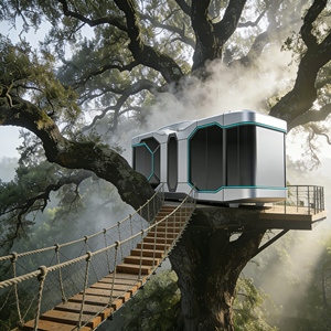 Maison Capsule Préfabriquée en Acier à Panneaux Sandwich, Conception Respirante, pour Cuisine, Hall, Maison Intelligente Moderne, Salle de Sport, Chambre, Centre Commercial <span class=keywords><strong>Alice</strong></span> - Product Image 1