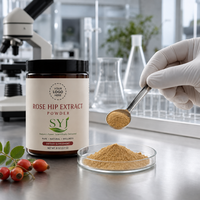 Poudre d'extrait de cynorrhodon - Extrait naturel de fruit à 5% de vitamine C pour l'utilisation alimentaire et en boisson - Fût