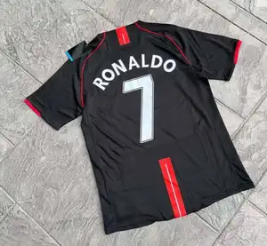 Grosir jersey sepak bola Retro utd 2008 kaus sepak bola klasik Ronaldo seragam permainan lama