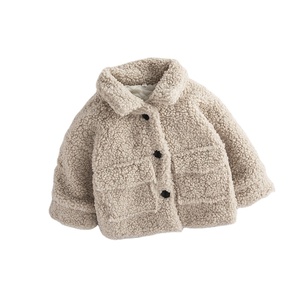 <span class=keywords><strong>Manteau</strong></span> Sherpa d'hiver pour fille, veste à manches longues avec boutons, vêtements chauds pour enfants - Product Image 1
