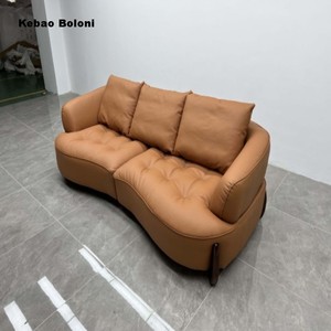 Divano Sezionale Curvo Moderno Minimalista Retrò Italiano, Set Divani Eco-Friendly in Stile Cinese, Mobili per Soggiorno - Product Image 5