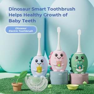 Brosse à dents électrique rechargeable 2025 pour enfants, poils doux, étanche IPX7, tête nano de remplacement - Product Image 2