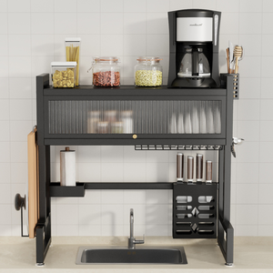 <span class=keywords><strong>Escurridor</strong></span> <span class=keywords><strong>de</strong></span> <span class=keywords><strong>Platos</strong></span> Sobre el Fregadero con Puerta Antipolvo, Organizador <span class=keywords><strong>de</strong></span> Cocina que Ahorra Espacio para <span class=keywords><strong>Platos</strong></span> - Product Image 2