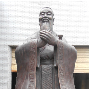 Bronze Confucius Statue HX622 Outdoor Garden Floor Mount Historical Figure Sculpture - Product Image 3