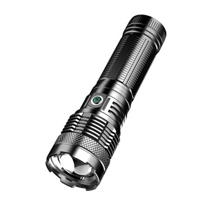 Linterna de Alta Potencia 19Baba de Aleación de Aluminio, Alcance de 100-200m, Recargable, con Zoom, para Uso en Exteriores y en el Hogar - Product Image 1