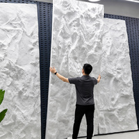 Panneau mural en pierre artificielle léger, revêtement en polyuréthane imitation roche, parement en briques 3D, revêtement extérieur imperméable en PU
