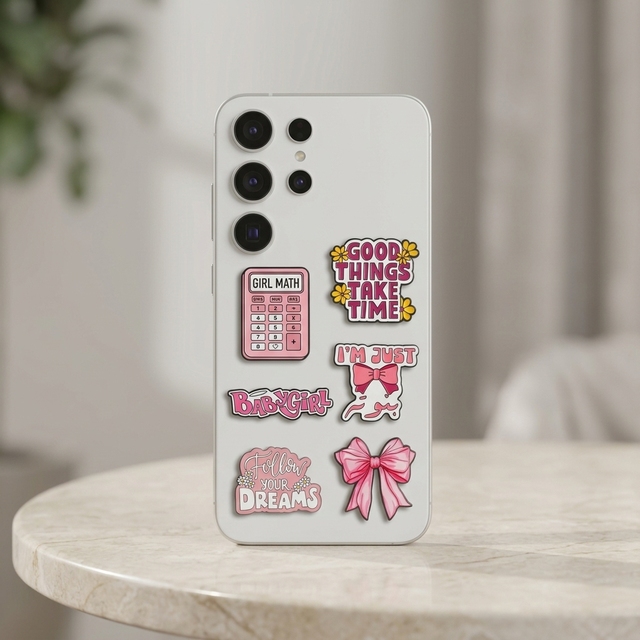 Customize Personal Lovely Waterproof Metal 3D Cell Phone Decoration Sticker