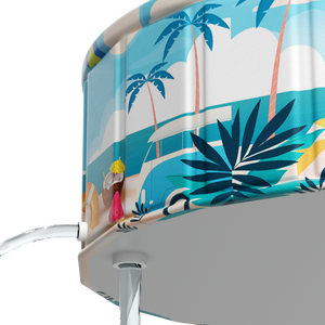 Dày có thể gập lại Hồ bơi bơm hơi cho trẻ em & người lớn, xách tay ngoài trời sân sau hồ bơi - Product Image 6