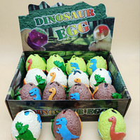Jouet à presser œuf de dinosaure souple en TPR, jouet anti-stress amusant, balle anti-stress dinosaure, cadeau promotionnel pour fête