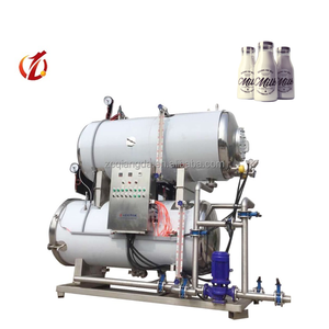 Thực phẩm thông thường Nồi hấp tiệt trùng hơi nước ngang cho Thịt đóng hộp tự động PLC bơm lò vi sóng vặn lại động cơ động cơ cho sử dụng - Product Image 1