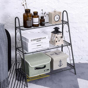 رف معدني Suoernuo لديكور المنزل, رف عرض مزود بحامل لعرض الزهور على شكل إناء من المعدن داخل المنزل ، رف عرض مزود بحامل لعرض الزهور على شكل حامل ، مزود بحامل لعرض الملابس الداخلية - Product Image 5