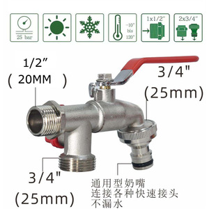 Robinet d'eau extérieur 1/2 pouce en laiton nickelé, à fixation murale, pour utilisation dans les éviers de jardin - Product Image 5