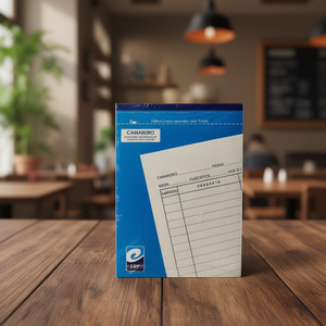 Bloc-notes de serveur A6 10,5x15cm, 50 sets, formulaires de commande autocopiants pour restaurant - Product Image 3
