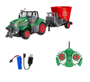 DWI Dowellin 1/24 camión <span class=keywords><strong>profesional</strong></span> <span class=keywords><strong>RC</strong></span> modelo 4 canales <span class=keywords><strong>RC</strong></span> tractor agrícola 27Hz camión agrícola con luz - Product Image 5