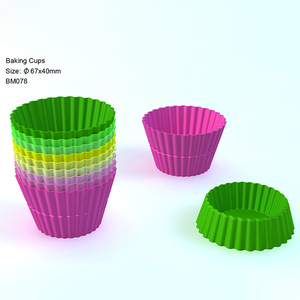 Moldes Reutilizables de <span class=keywords><strong>Silicona</strong></span> Antiadherentes para Cupcakes, Fáciles de Limpiar, para Hornear en Casa, Fiestas, Aptos para Horno, Microondas y Congelador - Product Image 2