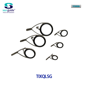 Anneau en titane Seaguide TiXQG SIC, guide anti-emmêlement, cadre incliné à double <span class=keywords><strong>pied</strong></span> RS LS pour cannes à pêche à lancer et à mouche, 1 pièce - Product Image 4