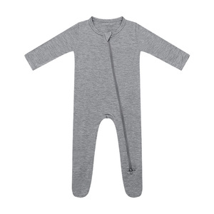 Warm Soft and Stretchy 2 Way Zip Footed 0 Months Bamboo Viscose Animal Sleeping <strong>Pyjamas</strong> for Babies Romper Onesie Pajama - Product Image 4