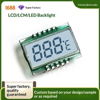 Écran d'affichage numérique LCD pour thermostat en stock, type réflexion directe, affichage segmenté à 3 chiffres, Chine