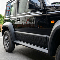 Molduras Laterales para Carrocería de Suzuki Jimny JB64 JB74 2018-2025, Panel de Revestimiento de Puerta con Diseño de Diamante, Antiarañazos, Juego Completo de 6 Piezas, Adhesivo 3M