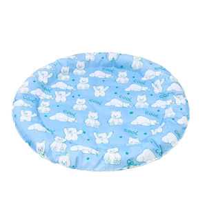 Pet Cooling Mat Round Cartoon Bear Pattern Dog <b>Bed</b> Summer Cooling Pad Breathable Fabric Pet Mats For Dogs - Product Image 2