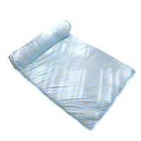 Tapis rafraîchissant pour animaux de compagnie en soie glacée respirante et écologique avec coussin surélevé – Soulagement de la chaleur estivale pour chiens et chats